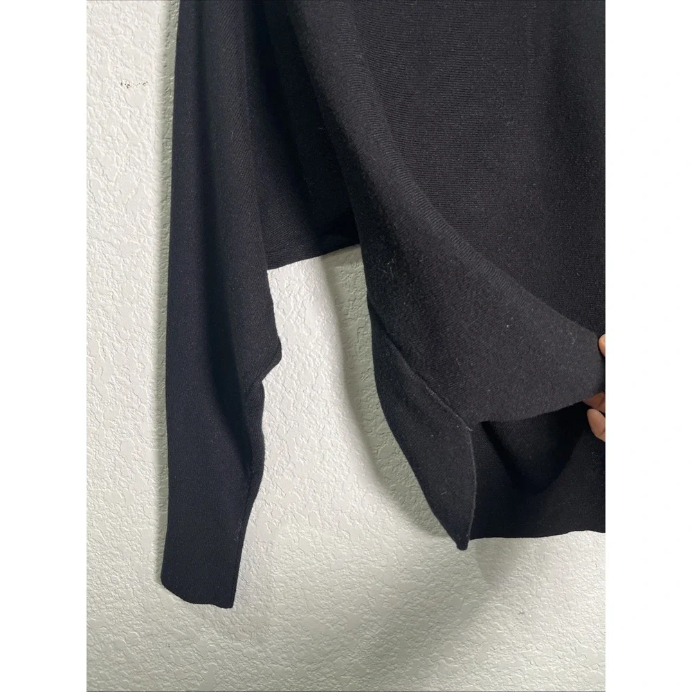 Vila Milano Sweater Womens S‎ Black Dolman Batwing Textured Knit Minimalist Chic